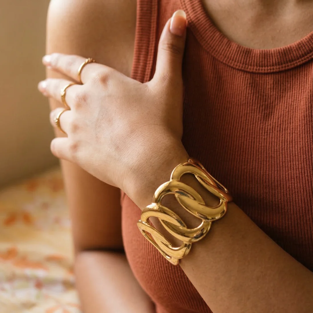 Bijoux Bronx Bracelet - 18kt gold-plated - Image 3