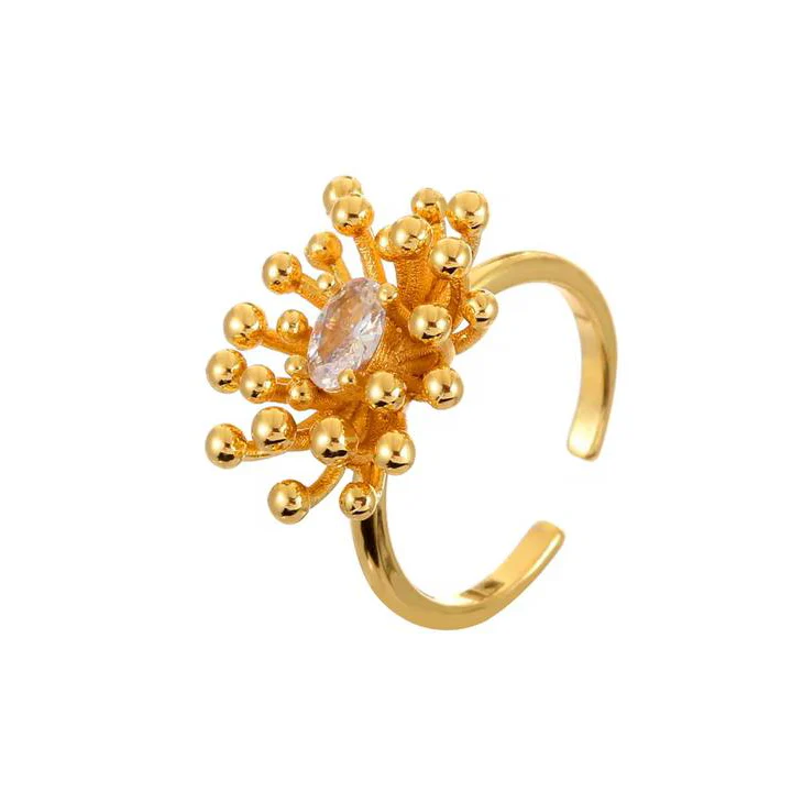Radiant Burst Flower ring - Image 3